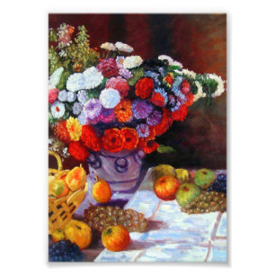 Monet Flowers and Fruit Photo Print