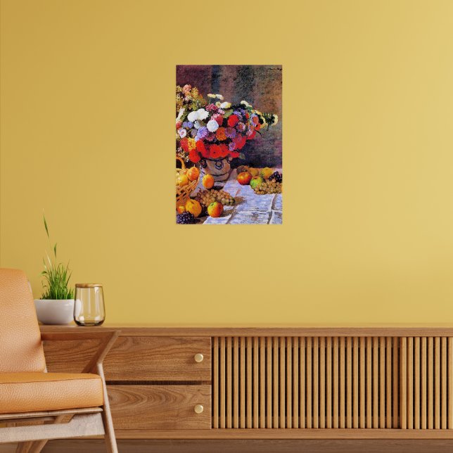Monet - Flowers and Fruit Poster (Living Room 2)