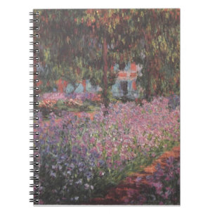 Monet flowers Artist Garden Giverny vines art Spiral Notebook