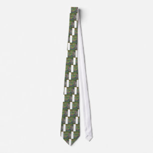 monet flowers vintage the-iris-garden-at-giverny tie