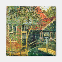 Monet France Impressionist People Little Bridge Pa