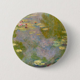 Monet France Water Lillies Impressionist People 6 Cm Round Badge
