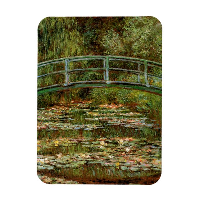 Monet French Japanese Bridge Art Magnet (Vertical)