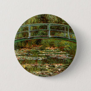 Monet French Japanese Bridge Giverney 6 Cm Round Badge