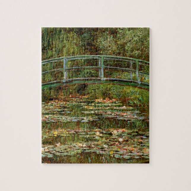 Monet French Japanese Bridge Giverney Jigsaw Puzzle (Vertical)