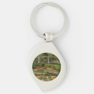 Monet French Japanese Bridge Giverney Key Ring