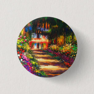 Monet Garden at Giverny 3 Cm Round Badge