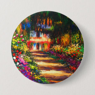 Monet Garden at Giverny 7.5 Cm Round Badge