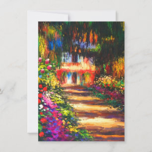 Monet Garden at Giverny Invitation