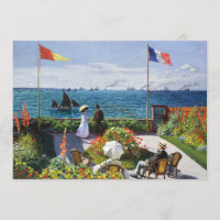 Monet Garden at Sainte Adresse Invitations
