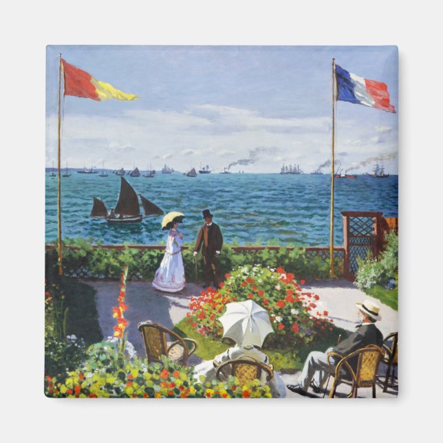Monet Garden at Sainte Adresse Magnet (Front)