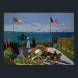 Monet Garden at Sainte-Adresse Painting Poster<br><div class="desc">Impressionist Painting by Monet - Classic Masterpieces - Claude Monet's Impressionist Painting Series - Garden at Sainte-Adresse</div>
