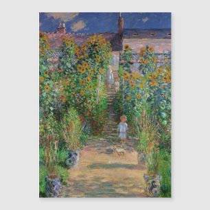 Monet Garden Vetheuil Impressionim Flower Painting
