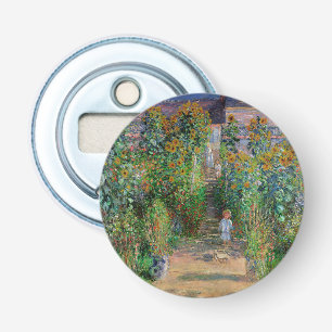 Monet Garden Vetheuil Impressionim Flower Painting Bottle Opener