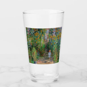 Monet Garden Vetheuil Impressionim Flower Painting Glass