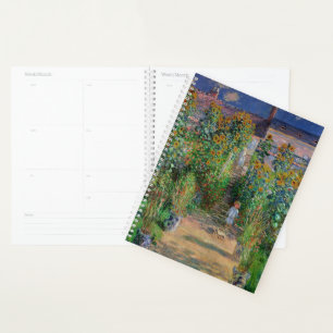 Monet Garden Vetheuil Impressionim Flower Painting Planner