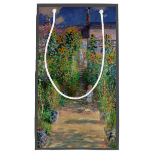 Monet Garden Vetheuil Impressionim Flower Painting Small Gift Bag