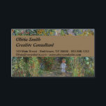 Monet Garden Vetheuil Impressionim Painting Business Card<br><div class="desc">Monet's Garden at Vetheuil - A famous Claude Monet painting of a beautiful colourful impressionist garden scene. The Artist's Garden at Vétheuil,  1881.</div>
