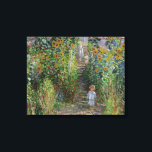 Monet Garden Vetheuil Impressionim Painting Canvas Print<br><div class="desc">Monet's Garden at Vetheuil - A famous Claude Monet painting of a beautiful colourful impressionist garden scene. The Artist's Garden at Vétheuil,  1881.</div>