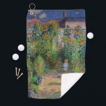 Monet Garden Vetheuil Impressionim Painting Golf Towel<br><div class="desc">Monet's Garden at Vetheuil - A famous Claude Monet painting of a beautiful colourful impressionist garden scene. The Artist's Garden at Vétheuil,  1881.</div>