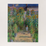 Monet Garden Vetheuil Impressionim Painting Jigsaw Puzzle<br><div class="desc">Monet's Garden at Vetheuil - A famous Claude Monet painting of a beautiful colorful impressionist garden scene. The Artist's Garden at Vétheuil,  1881.</div>