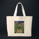 Monet Garden Vetheuil Impressionim Painting Large Tote Bag<br><div class="desc">Monet's Garden at Vetheuil - A famous Claude Monet painting of a beautiful colorful impressionist garden scene. The Artist's Garden at Vétheuil,  1881.</div>