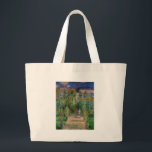Monet Garden Vetheuil Impressionim Painting Large Tote Bag<br><div class="desc">Monet's Garden at Vetheuil - A famous Claude Monet painting of a beautiful colorful impressionist garden scene. The Artist's Garden at Vétheuil,  1881.</div>