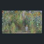 Monet Garden Vetheuil Impressionim Painting Name Tag<br><div class="desc">Monet's Garden at Vetheuil - A famous Claude Monet painting of a beautiful colourful impressionist garden scene. The Artist's Garden at Vétheuil,  1881.</div>