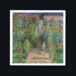 Monet Garden Vetheuil Impressionim Painting Napkin<br><div class="desc">Monet's Garden at Vetheuil - A famous Claude Monet painting of a beautiful colourful impressionist garden scene. The Artist's Garden at Vétheuil,  1881.</div>