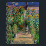 Monet Garden Vetheuil Impressionim Painting Notebook<br><div class="desc">Monet's Garden at Vetheuil - A famous Claude Monet painting of a beautiful colourful impressionist garden scene. The Artist's Garden at Vétheuil,  1881.</div>