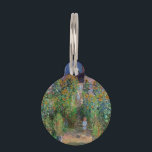 Monet Garden Vetheuil Impressionim Painting Pet Tag<br><div class="desc">Monet's Garden at Vetheuil - A famous Claude Monet painting of a beautiful colourful impressionist garden scene. The Artist's Garden at Vétheuil,  1881.</div>