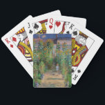 Monet Garden Vetheuil Impressionim Painting Playing Cards<br><div class="desc">Monet's Garden at Vetheuil - A famous Claude Monet painting of a beautiful colourful impressionist garden scene. The Artist's Garden at Vétheuil, 1881.</div>