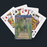 Monet Garden Vetheuil Impressionim Painting Playing Cards<br><div class="desc">Monet's Garden at Vetheuil - A famous Claude Monet painting of a beautiful colourful impressionist garden scene. The Artist's Garden at Vétheuil,  1881.</div>