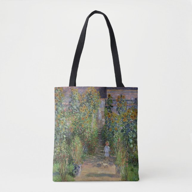 Monet Garden Vetheuil Impressionim Painting Tote Bag (Front)