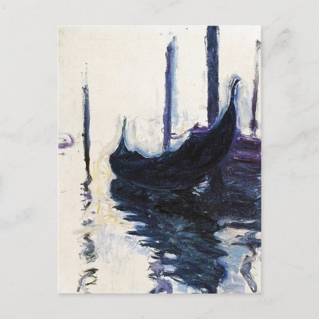 Monet Gondola In Venice Postcard (Front)