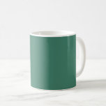 Monet green solid colour coffee mug<br><div class="desc">Monet green  (Water Lilies 1919) solid colour</div>