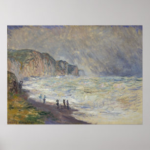 Monet - Heavy Sea At Pourville Poster