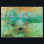 MONET - IMPRESSION SUNRISE TISSUE PAPER<br><div class="desc">A digitally enhanced (brightened) image of one of the more abstract of Monet's paintings called Impression Sunrise.  Adapted to these brighter colours for custom furniture decoupage project.</div>