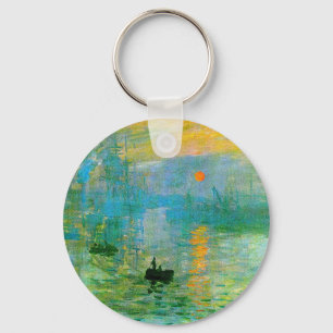 Monet Impressionism Sunrise Key Chain