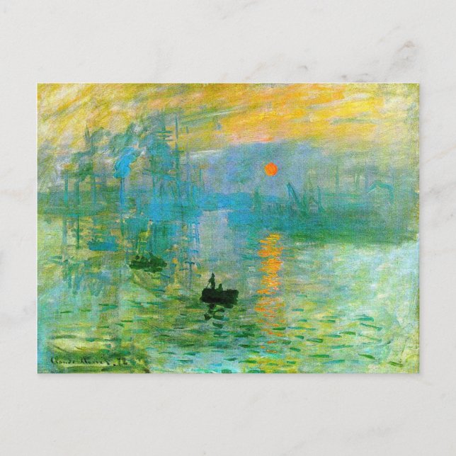 Monet Impressionism Sunrise Postcard (Front)