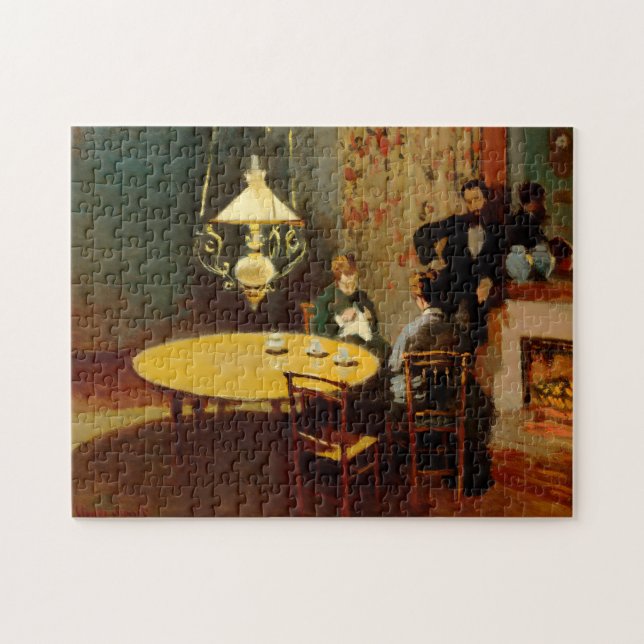 Monet Interior After Dinner Fine Art Jigsaw Puzzle (Horizontal)