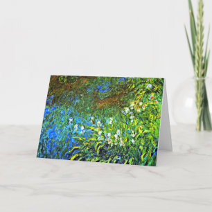 Monet - Iris at the Sea Rose Pond Card