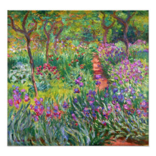 Monet Iris Garden at Giverny Photo Print