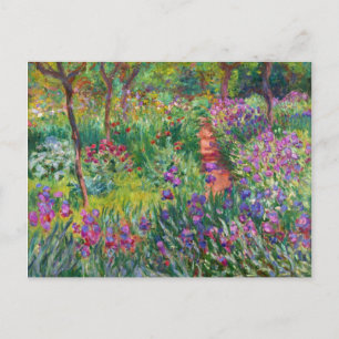 Monet Iris Garden at Giverny Postcard