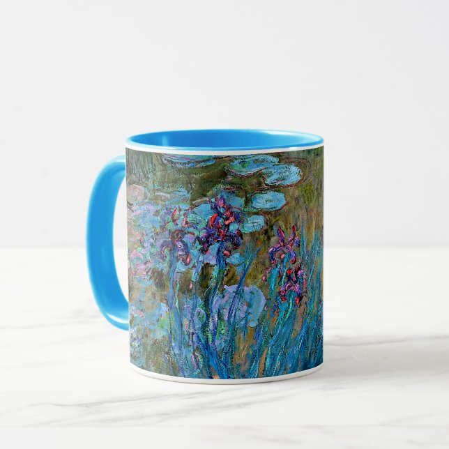 Monet - Irises and Water-Lilies Mug (Front Left)