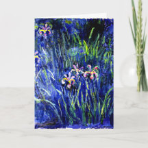 Monet - Irises, famous floral artwork
