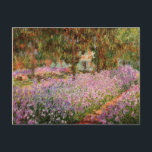 Monet - Irises in Monet's Garden Postcard<br><div class="desc">Claude Monet painting,  Irises in Monet's Garden,  postcard.</div>