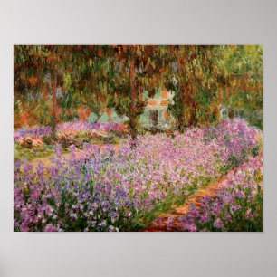 Monet - Irises in Monet's Garden Poster