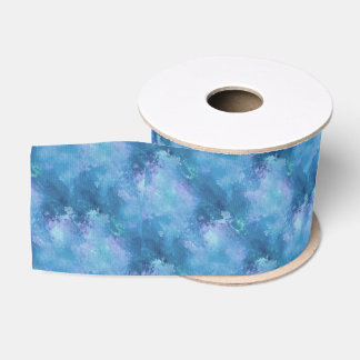 Monet-ish Blue Grosgrain Ribbon