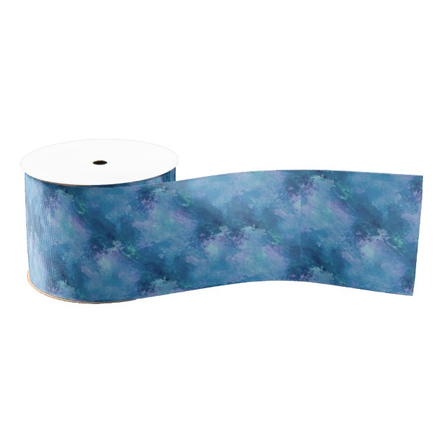 Monet-ish Blue Grosgrain Ribbon (Spool)